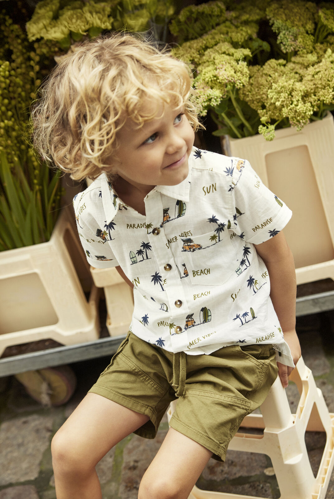 Hemd mit Sommer-Print