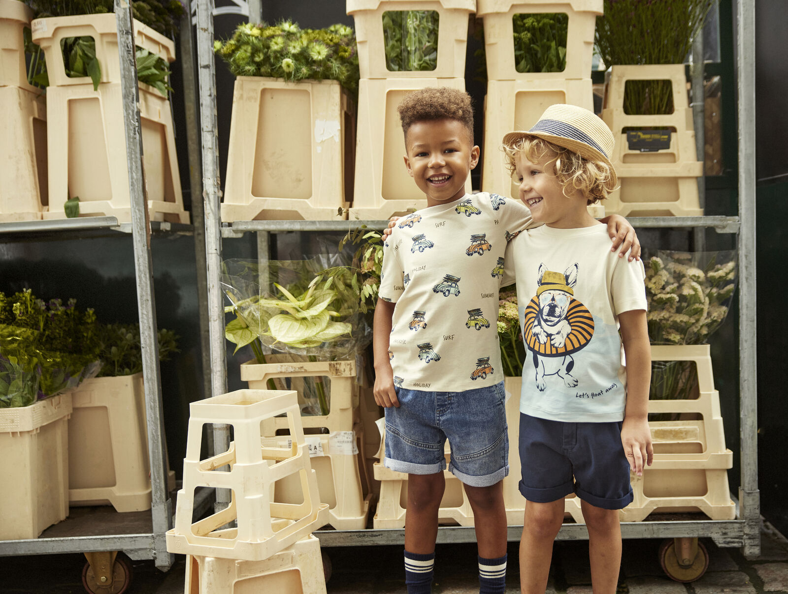 Kurze Hosen aus Twill