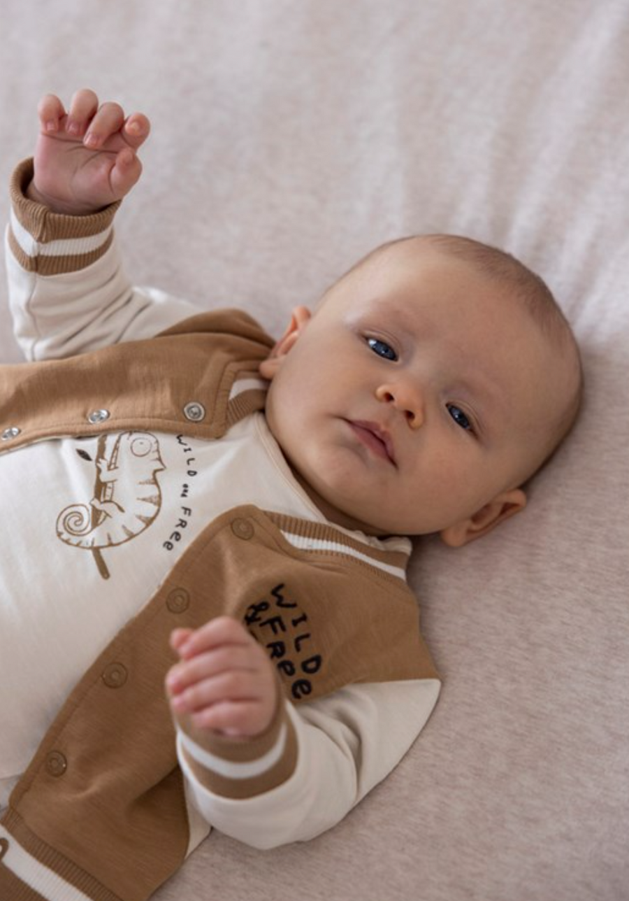 Wende-Bomberjacke Chameleon Camel