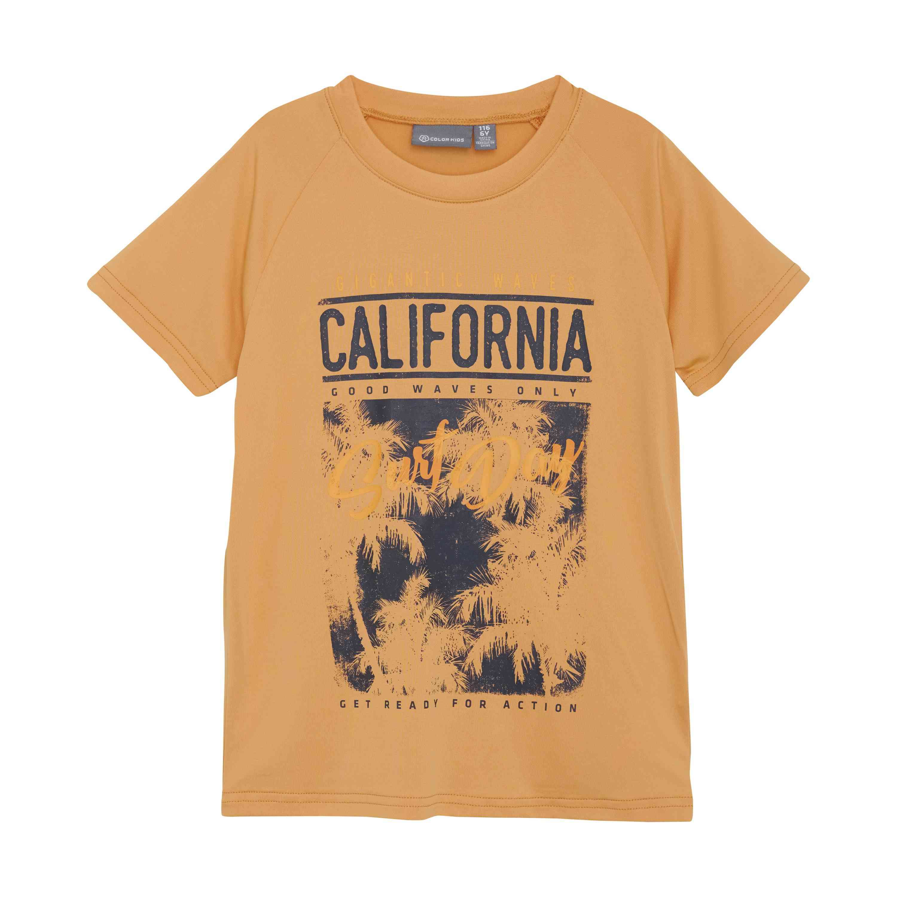 Color Kids T-Shirt orange mit Print