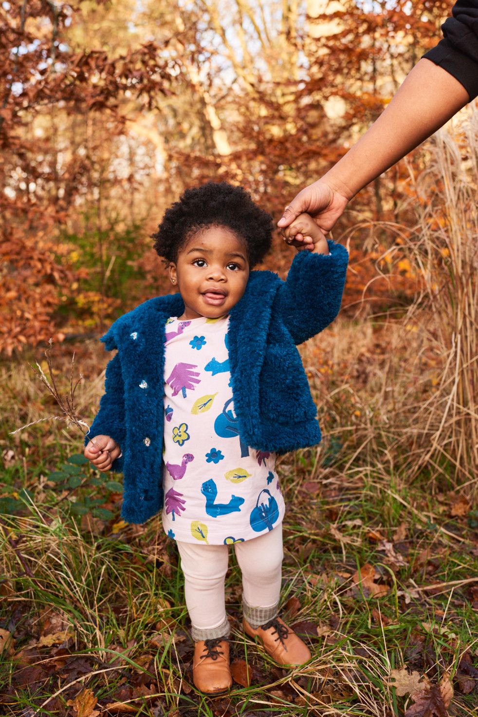 Baby Sweat Kleid Eichhörnchen GOTS