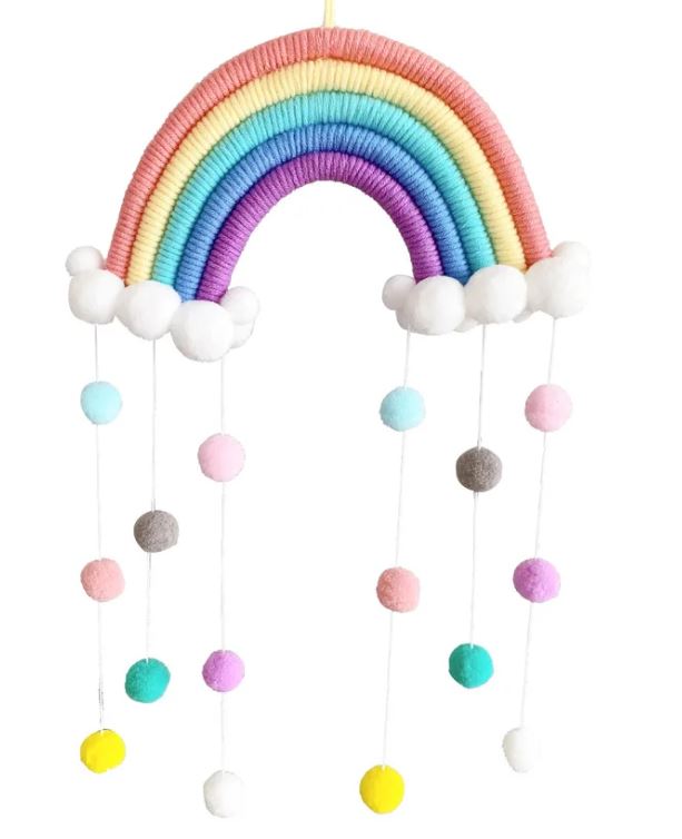 Regenbogen Wanddeko Makramee