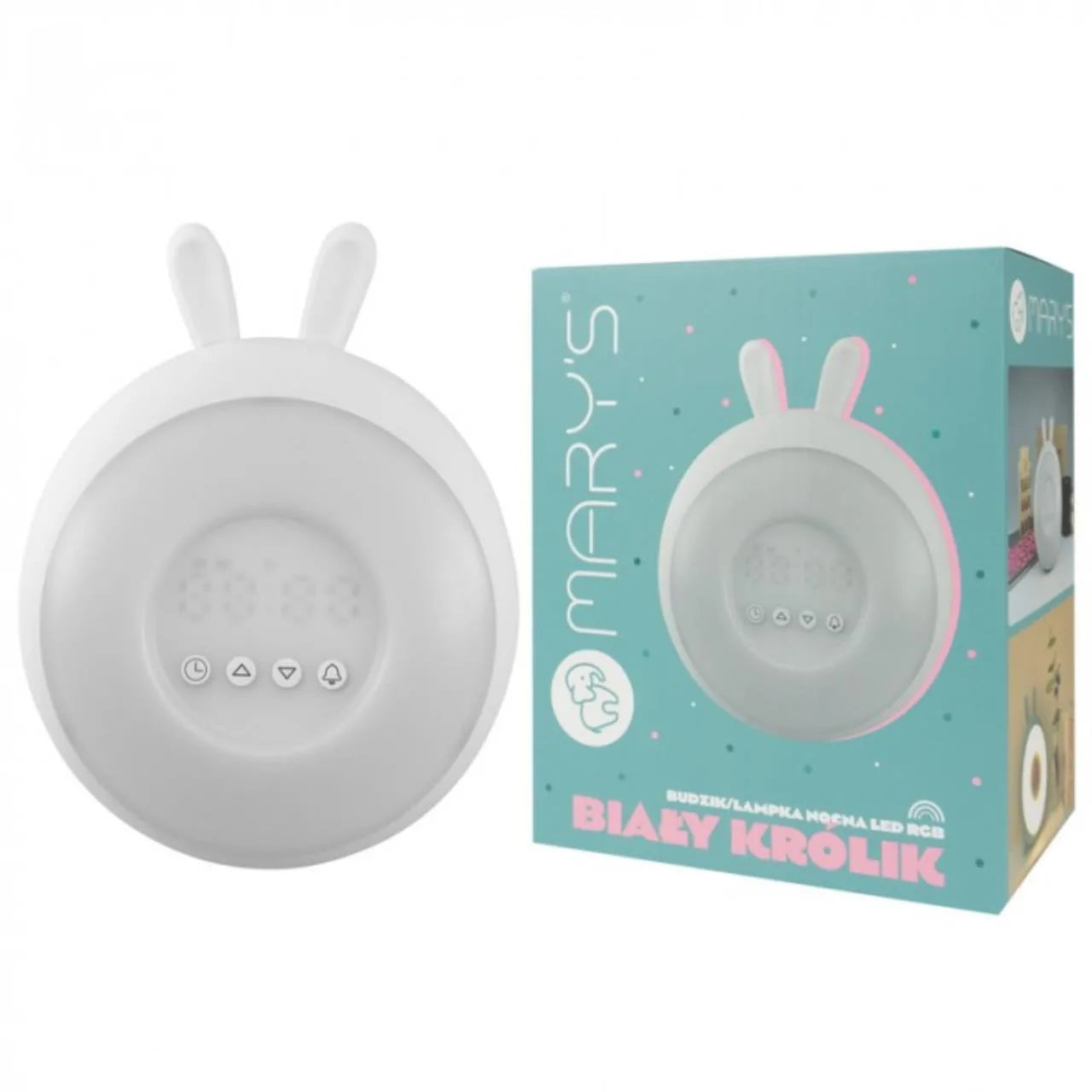 Wecker und LED Lampe Hase
