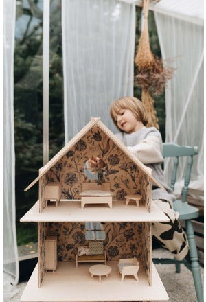 Holzpuppenhaus Vintage Flower