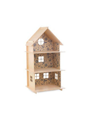 Holzpuppenhaus Vintage Flower