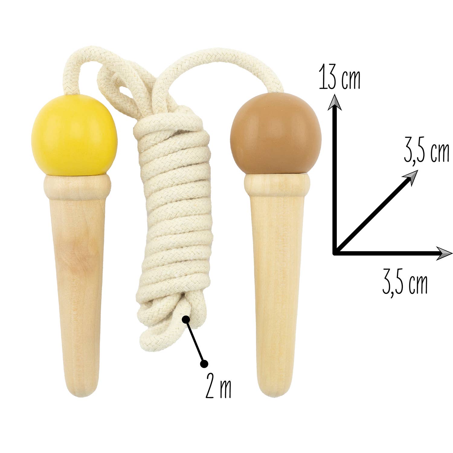 Springseil mit Eiscreme-Griff