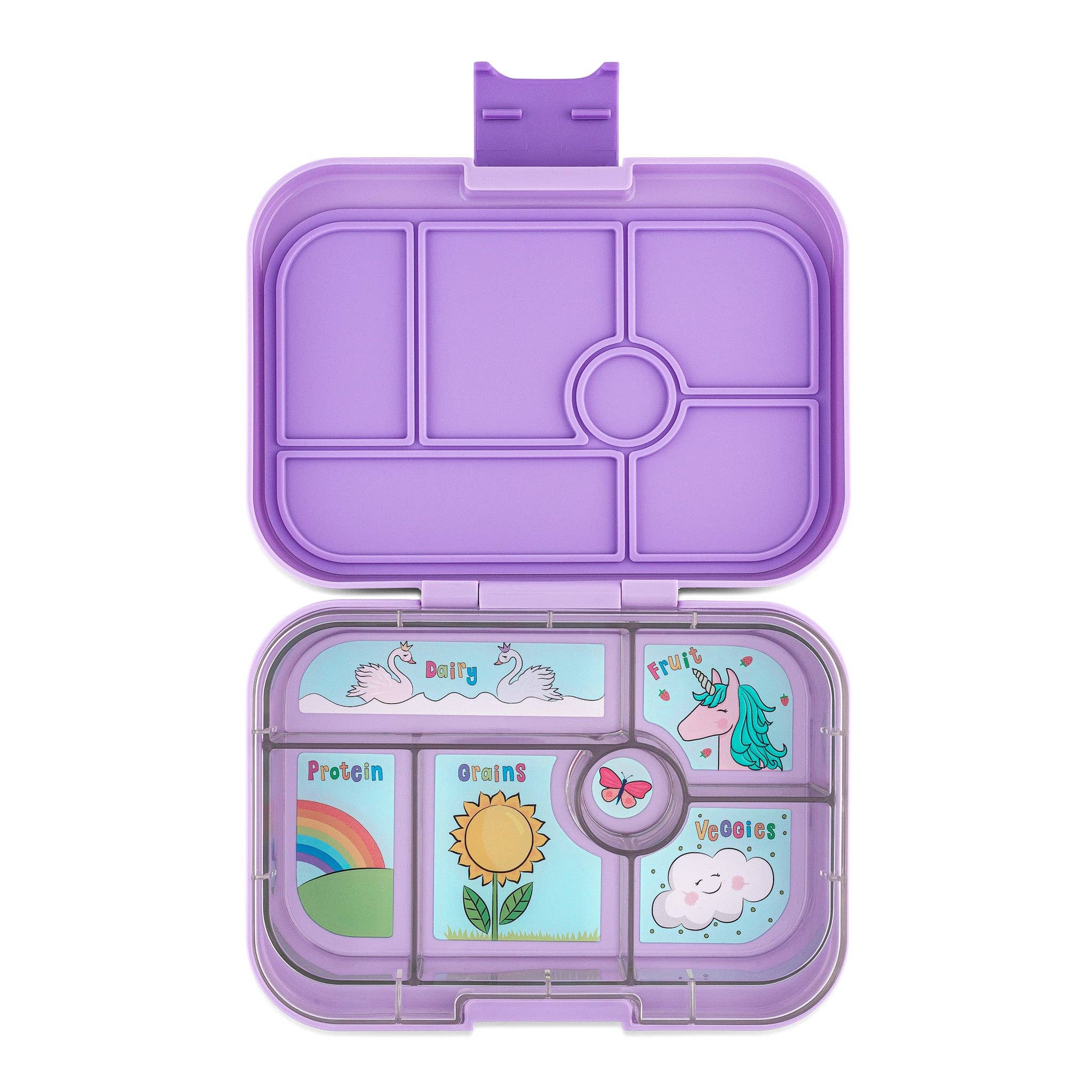 Auslaufsichere Bento-Lunchbox für Kinder - Yumbox Lavande Lila (Einhorn)