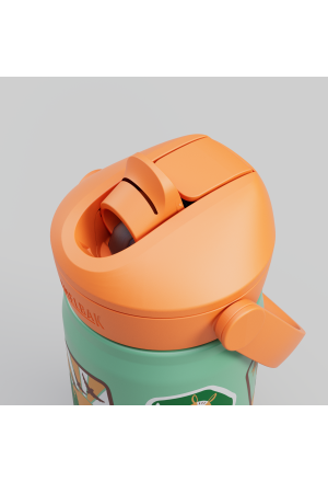 Thermosflasche Thrive Flip Straw Kids Camp Badges