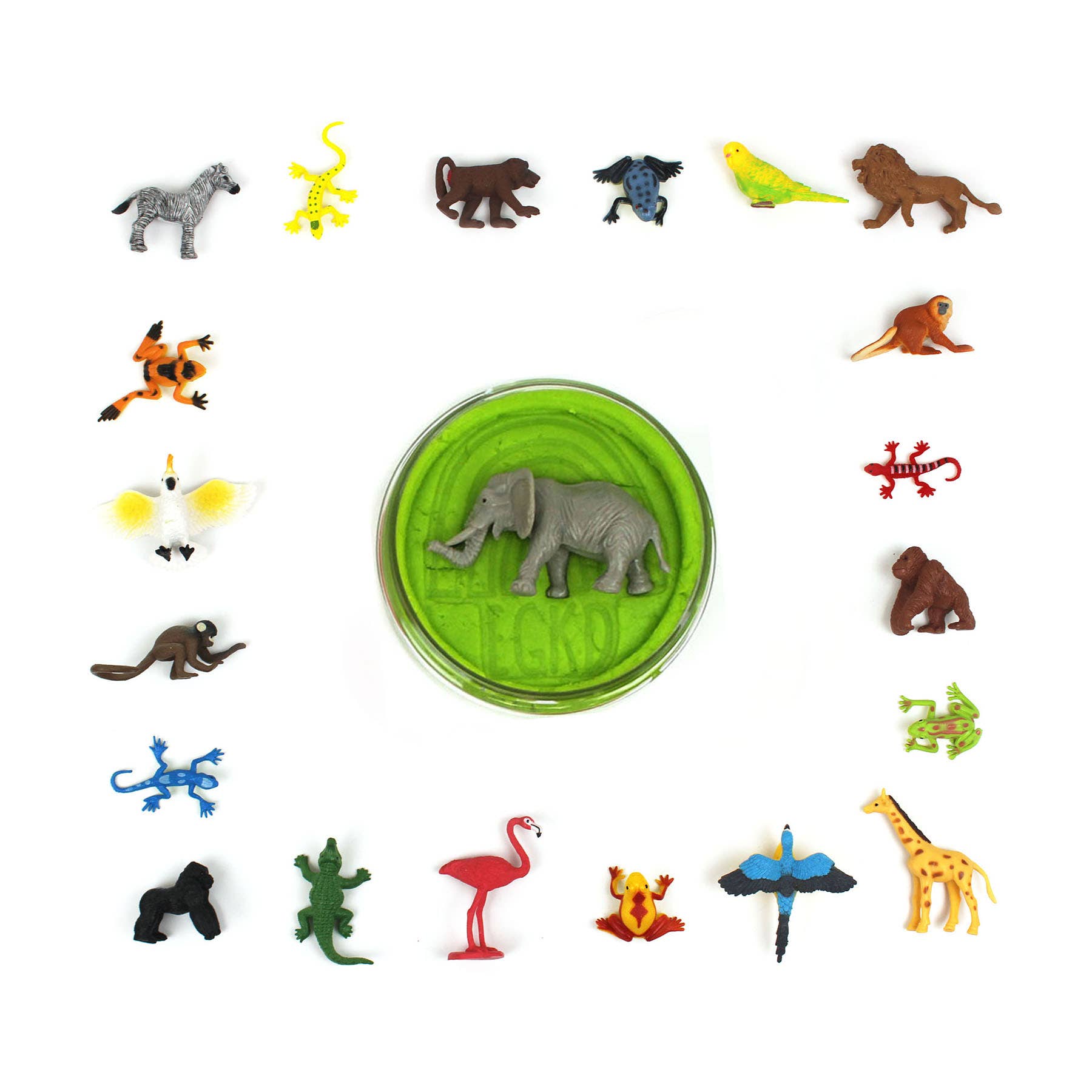 Wildtiere Überraschungs-Knetmasse KidDough – 113 g - nila kids