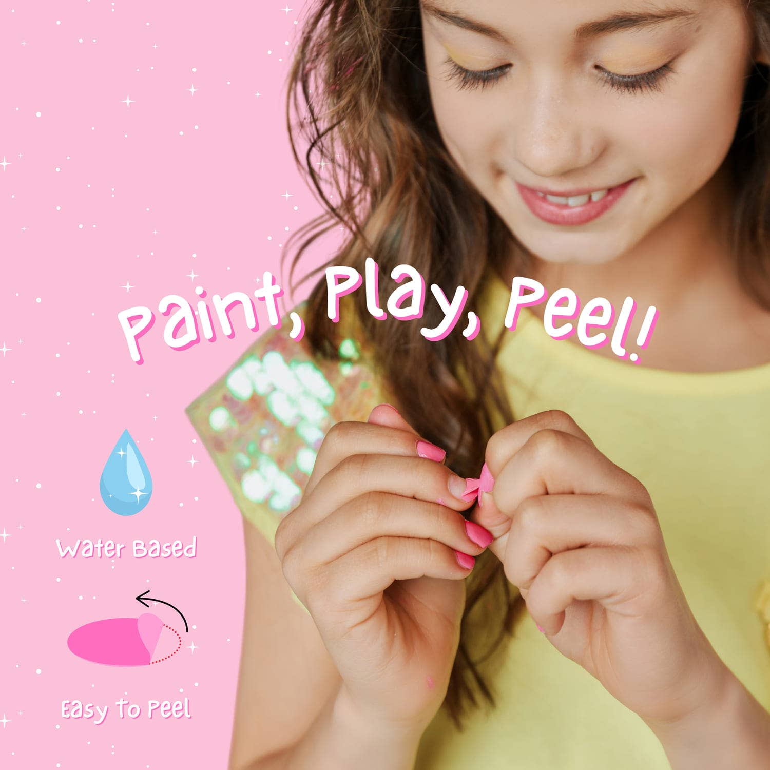 Miss Nella wasserbasierter, geruchsfreier Peel-off Nagellack für Kinde - nila kids