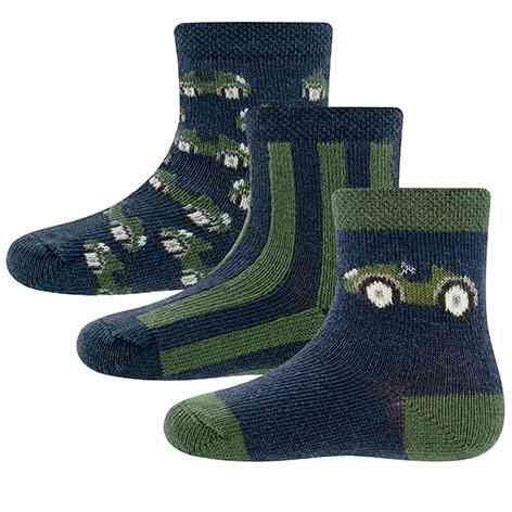 ewers - Socken 3er Pack Rennauto - nila kids