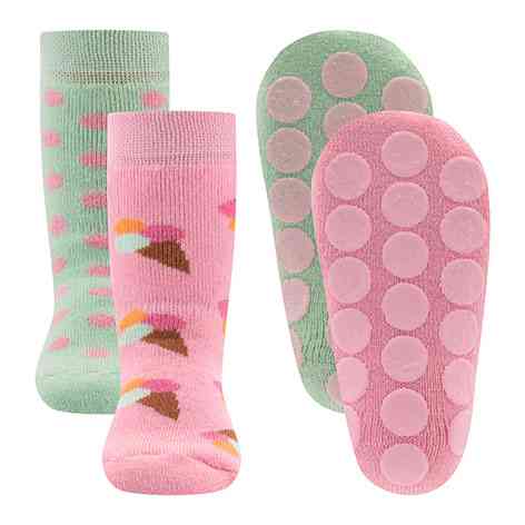 ewers - Stoppersocken 2er Pack Eis/Punkte - nila kids