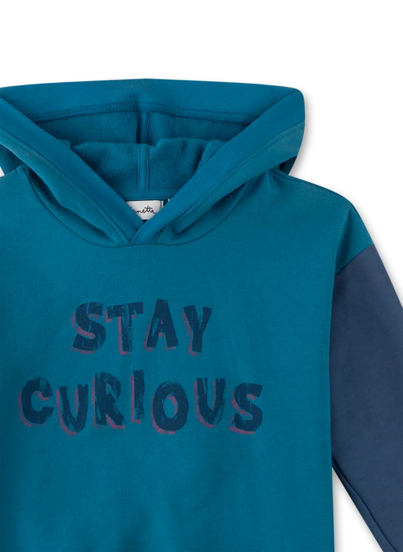 Sweatshirt Kapuze stay curious GOTS