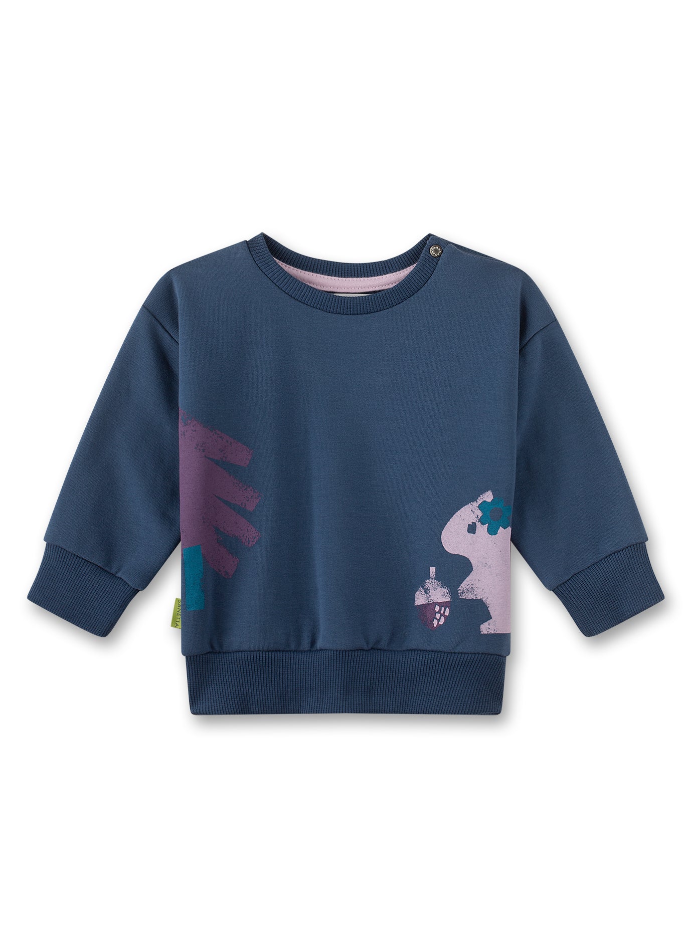 Sweatshirt Eichhörnchen Blau