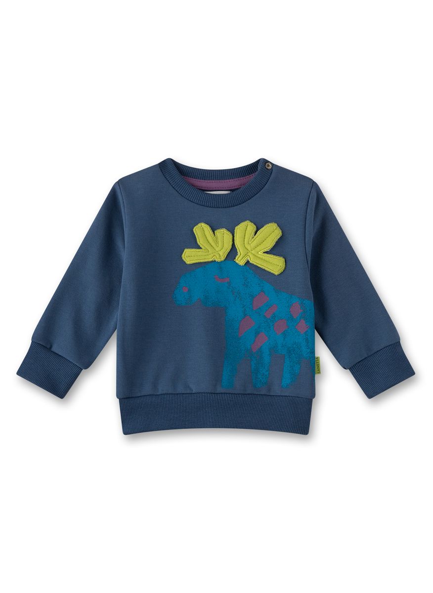 Sweatshirt Elch blau