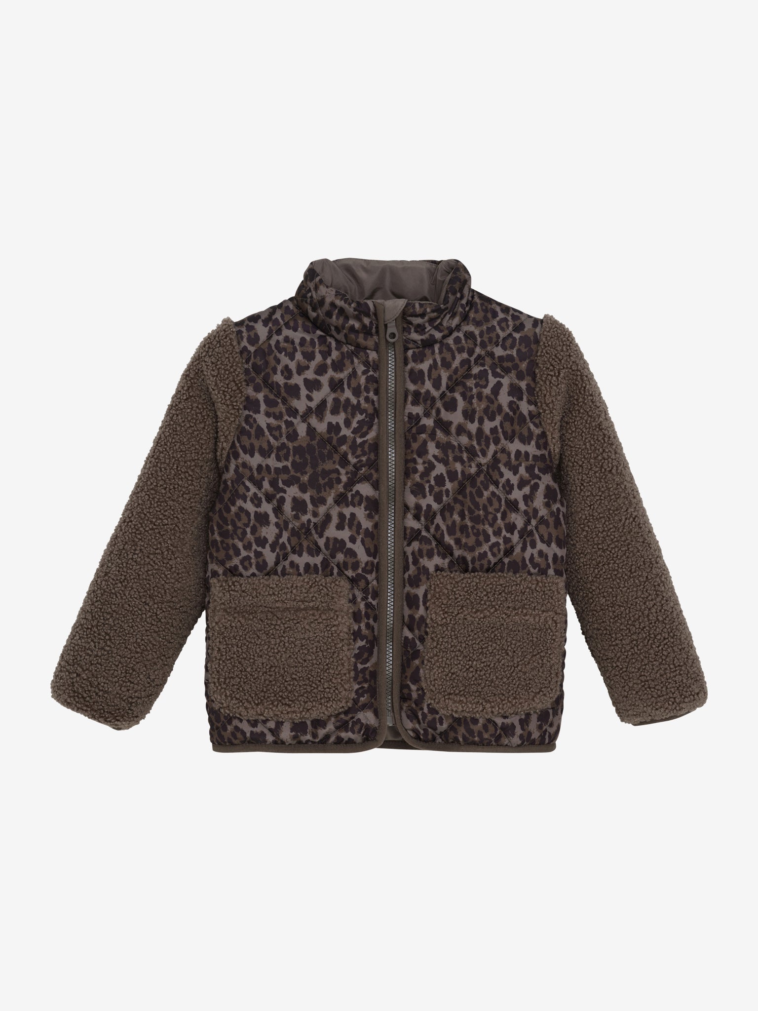 Jacket Quilt AOP Leopardenmuster