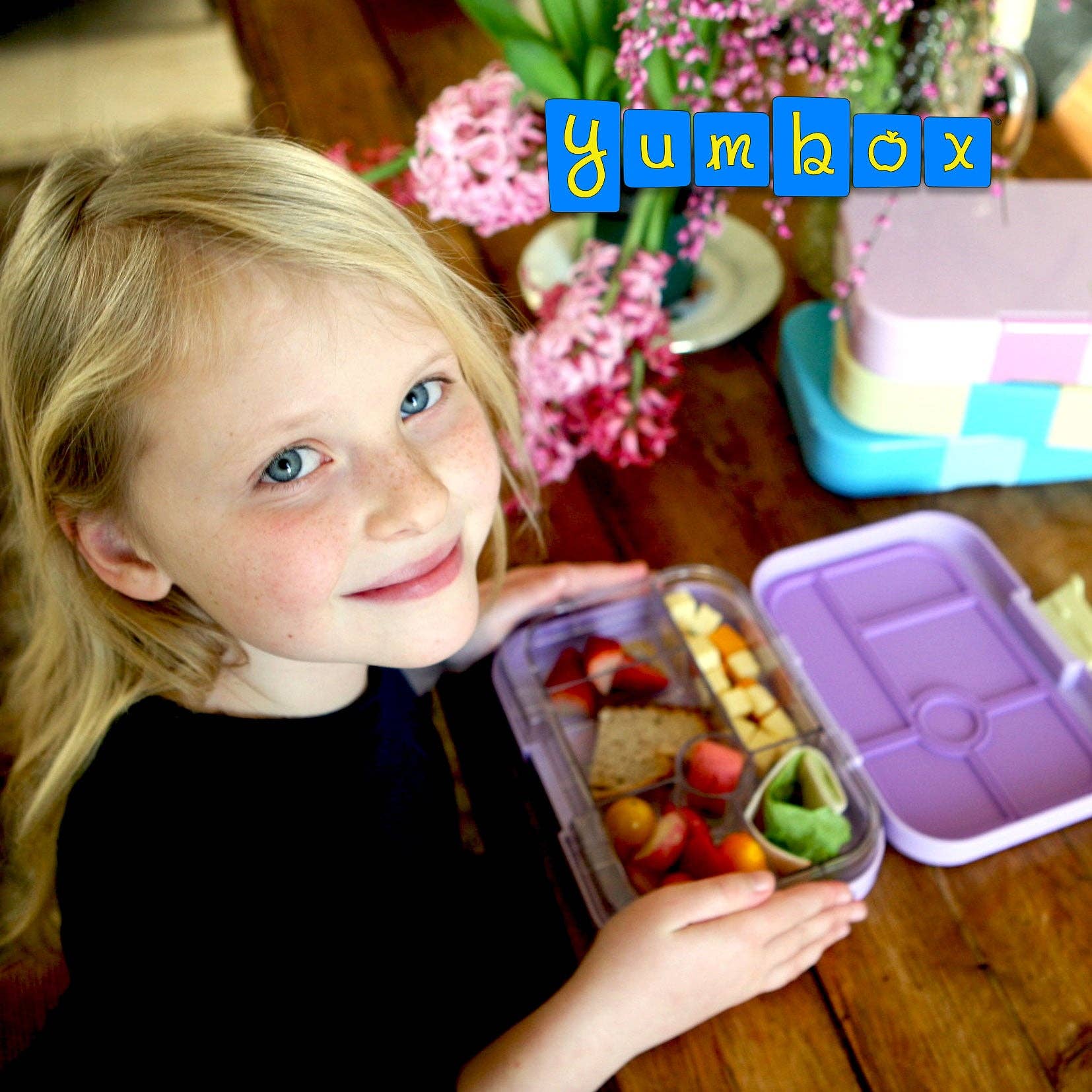 Auslaufsichere Bento-Lunchbox für Kinder - Yumbox Lavande Lila (Einhorn)