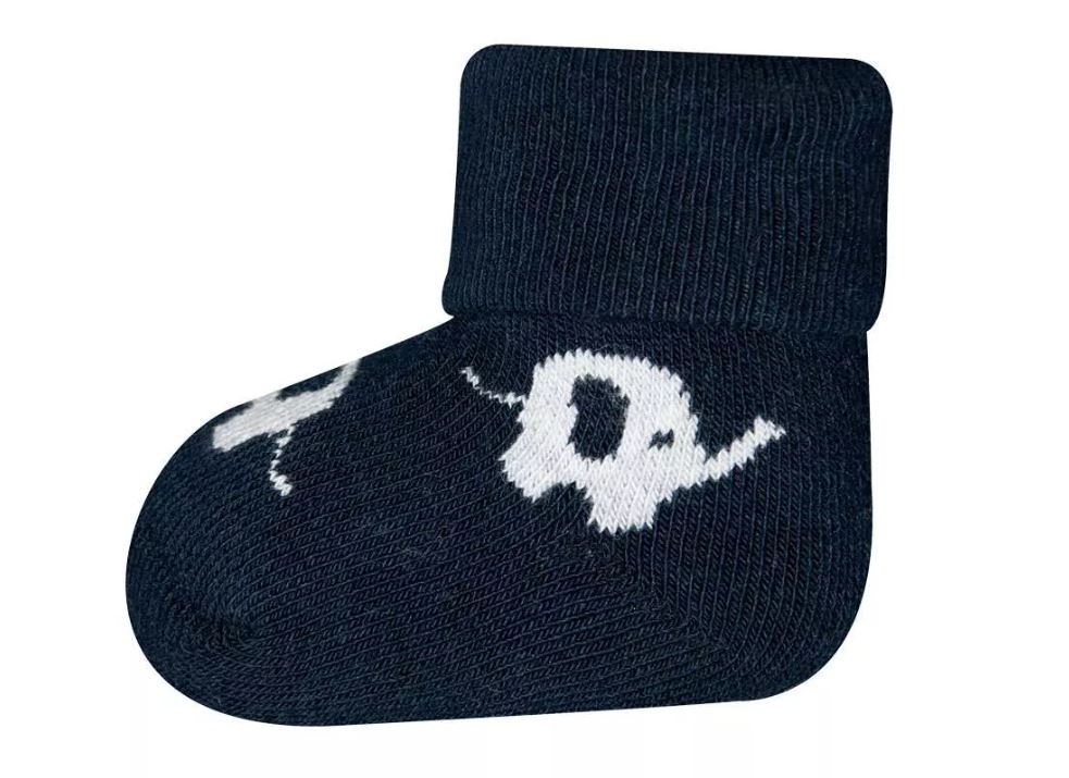 ewers - Babysocken 3er Pack GOTS Elefant - nila kids