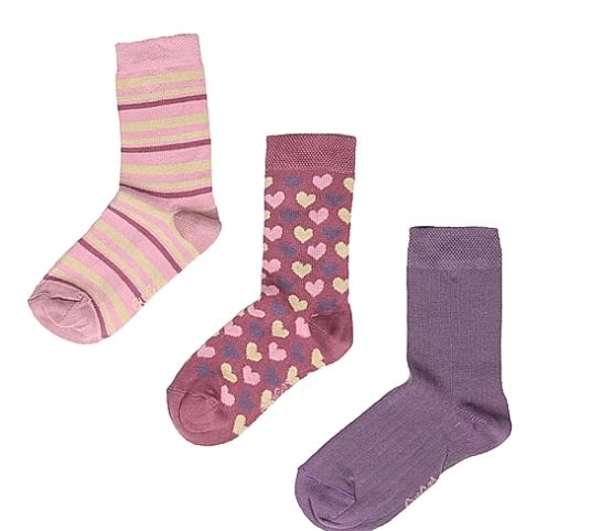 ewers - Socken 3er Pack Herzen - nila kids