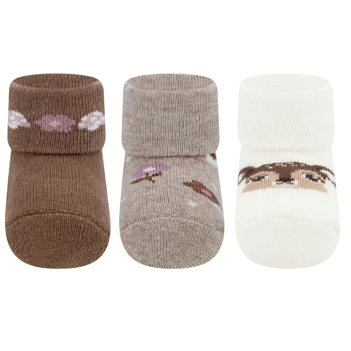 Babysocken 3er Pack Reh