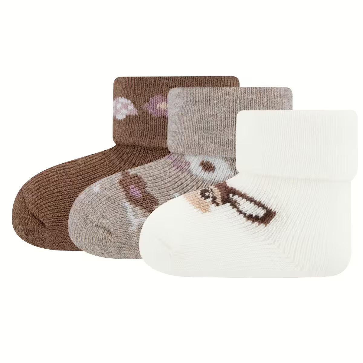 Babysocken 3er Pack Reh