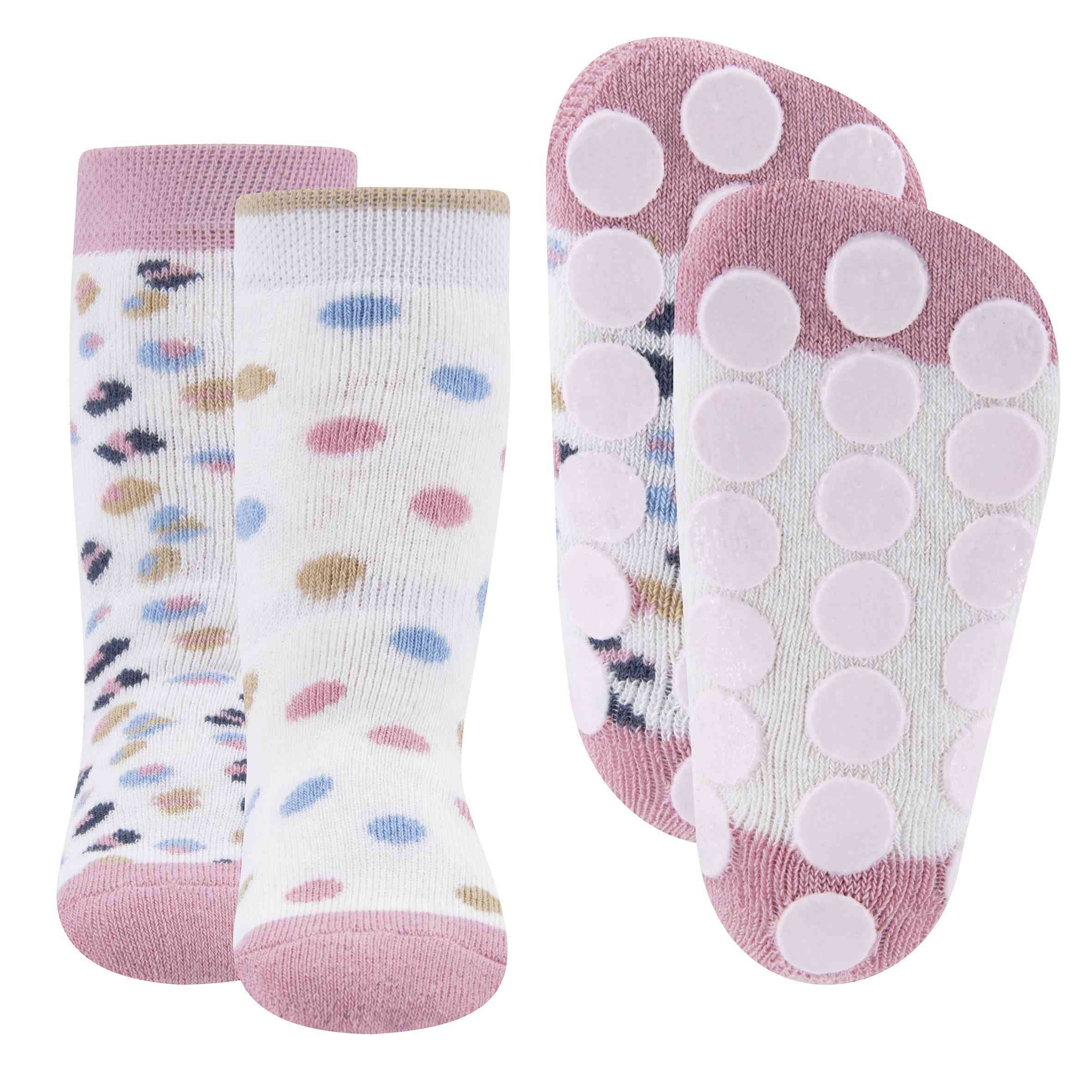 ewers - Stoppersocken  2er Pack Leo/Punkte - nila kids