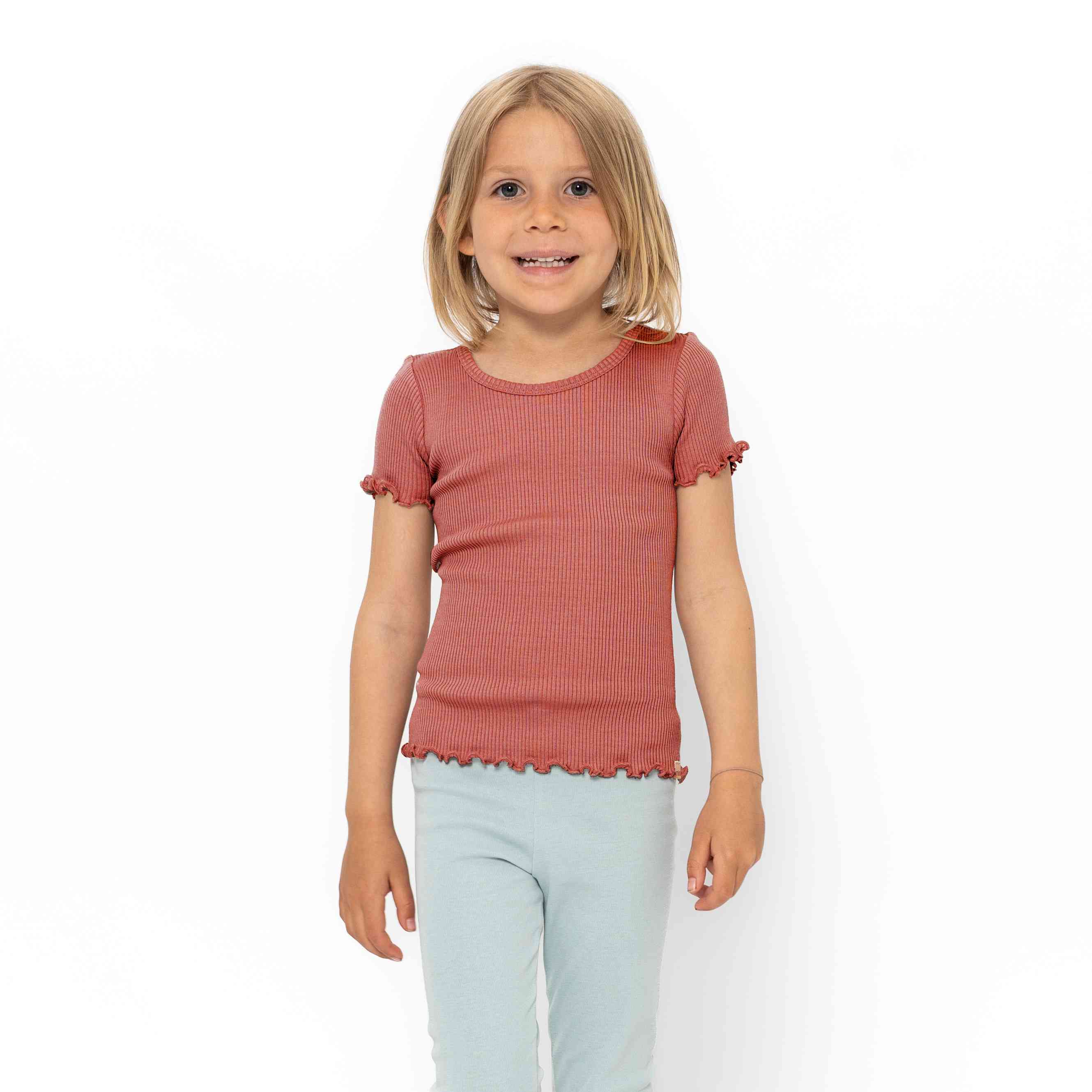 minimalisma - T-Shirt Blomst - nila kids