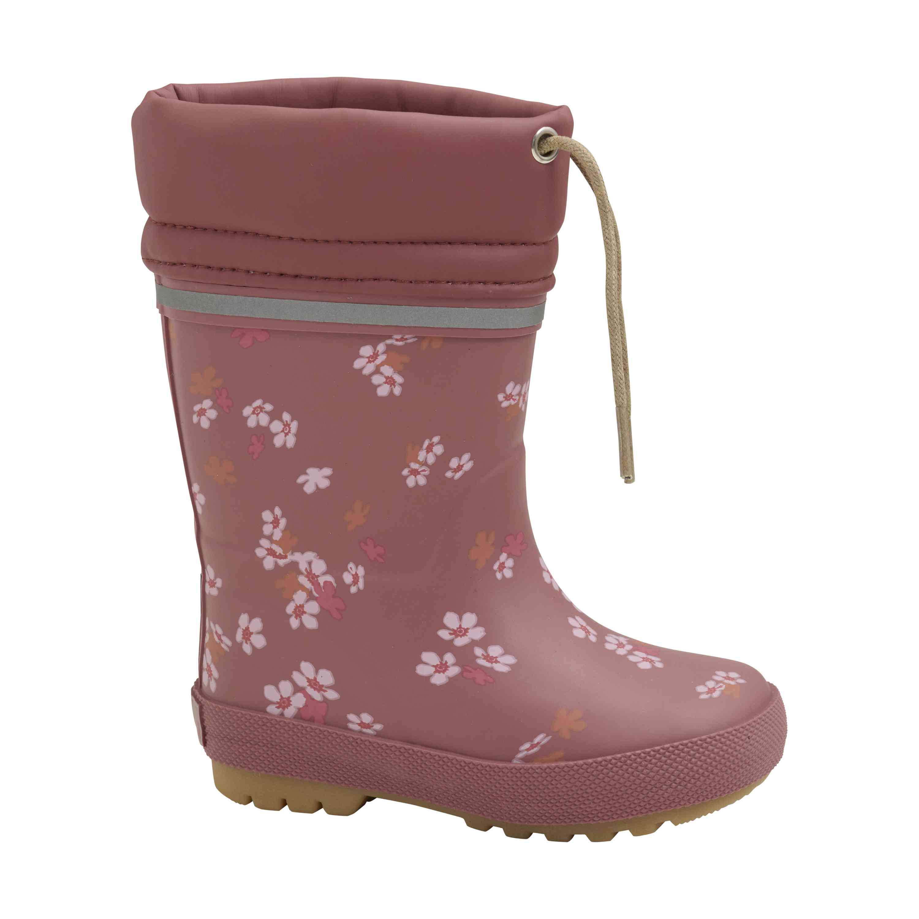 Thermogummistiefel mit Wollfutter Blumen