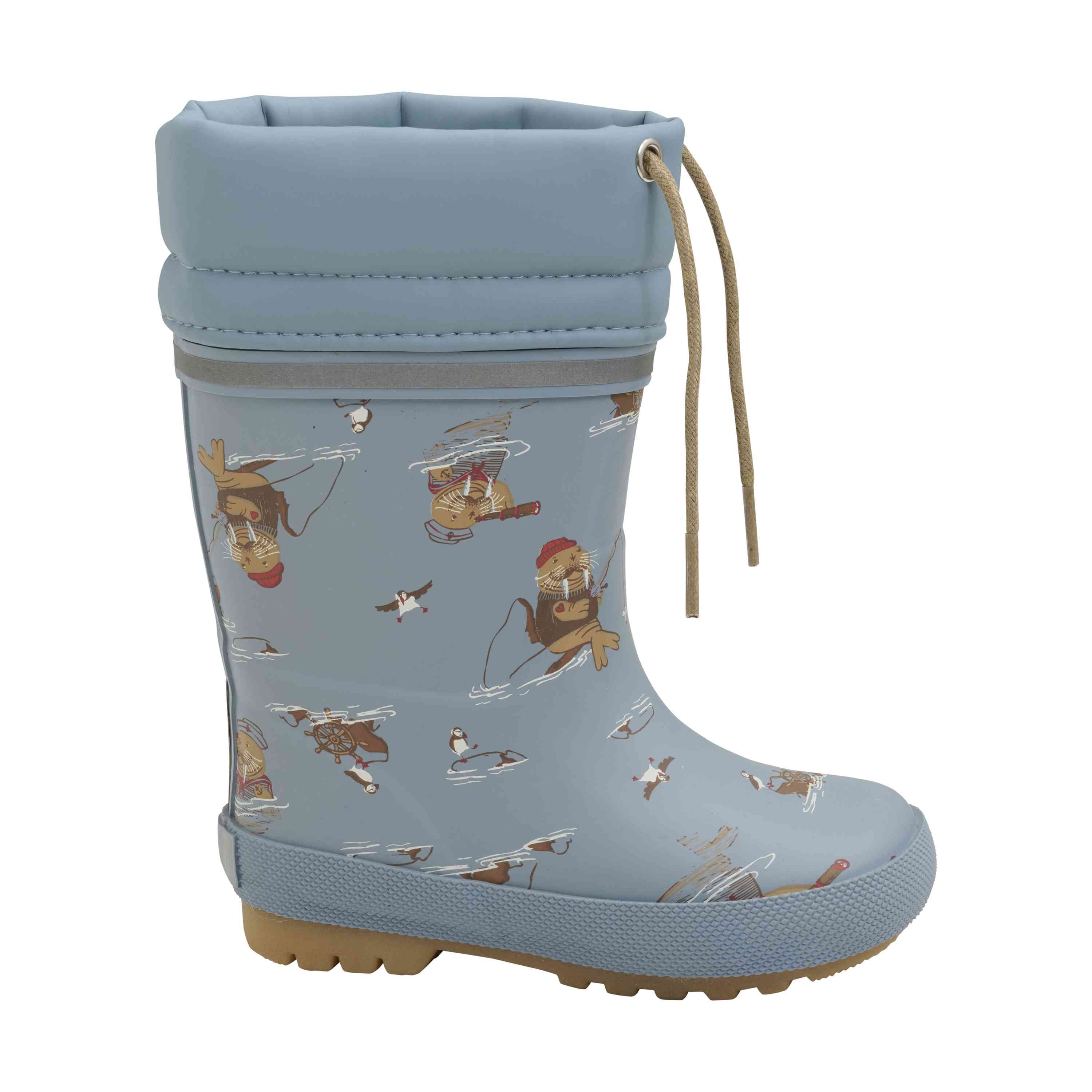 Thermogummistiefel mit Wollfutter blau