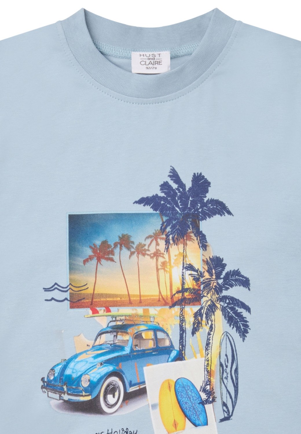 HCAnton Summer Surf T-Shirt Baby Blue - nila kids