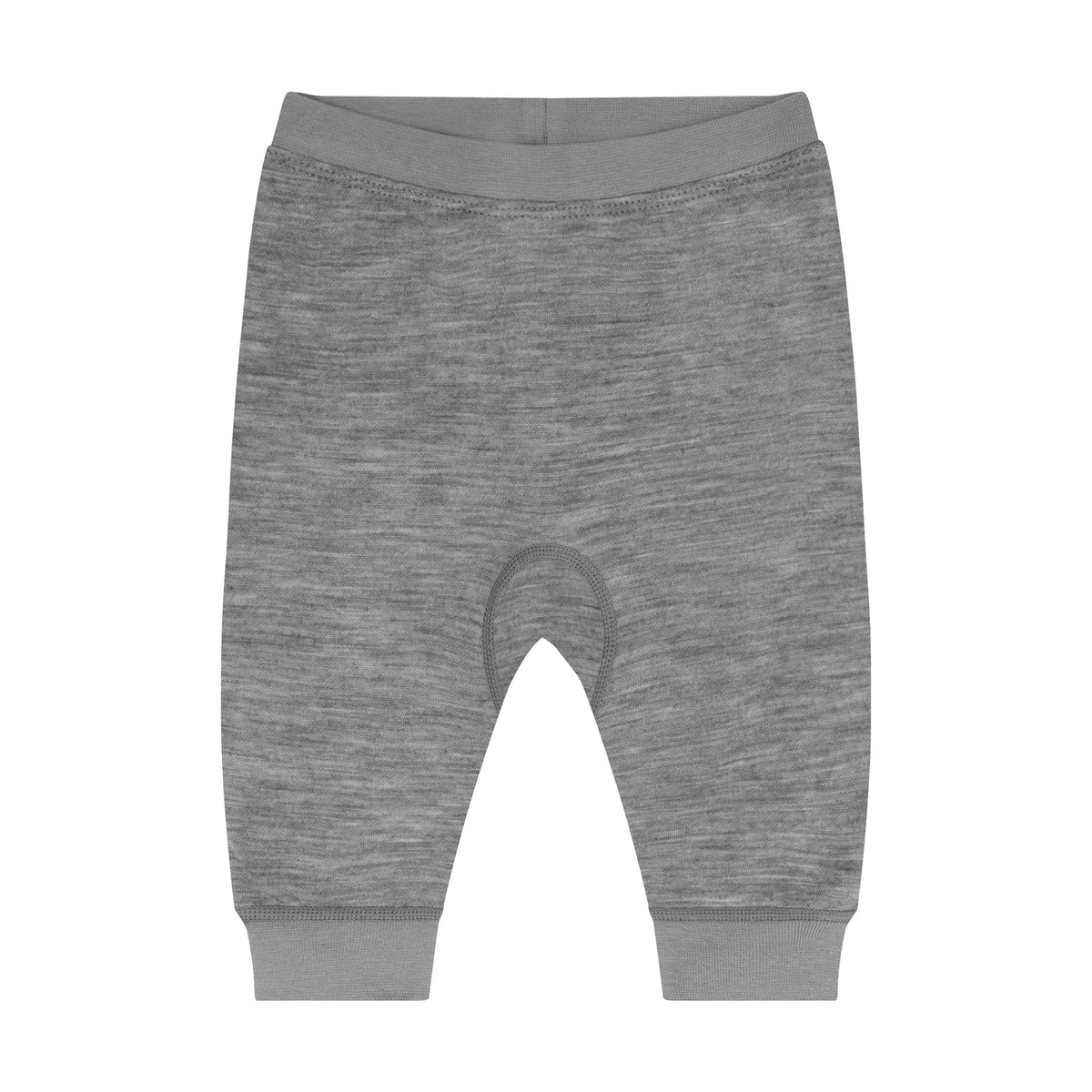 Winter Pumphose Uni Wolle/Bambus – Grau Melange