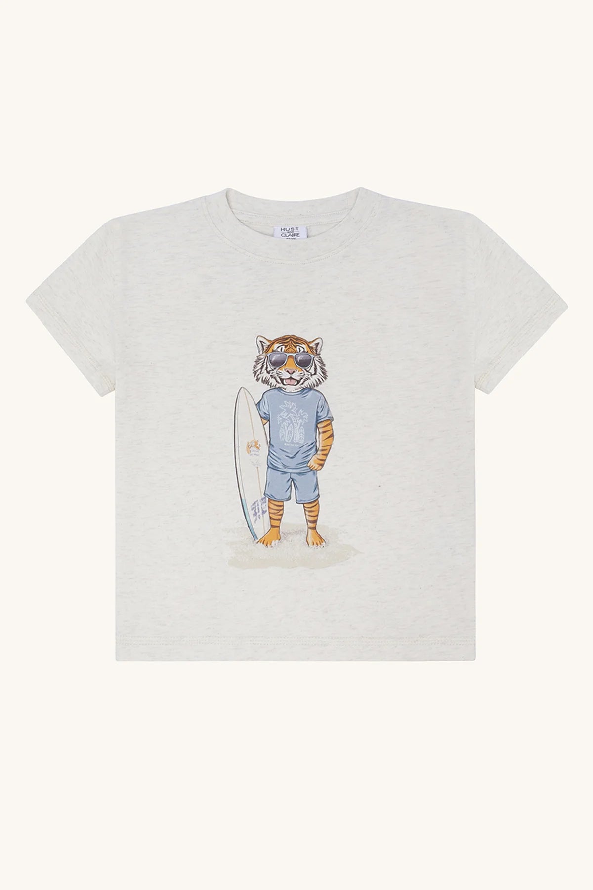 HCArthur Surfer T-Shirt Whisper Melange - nila kids