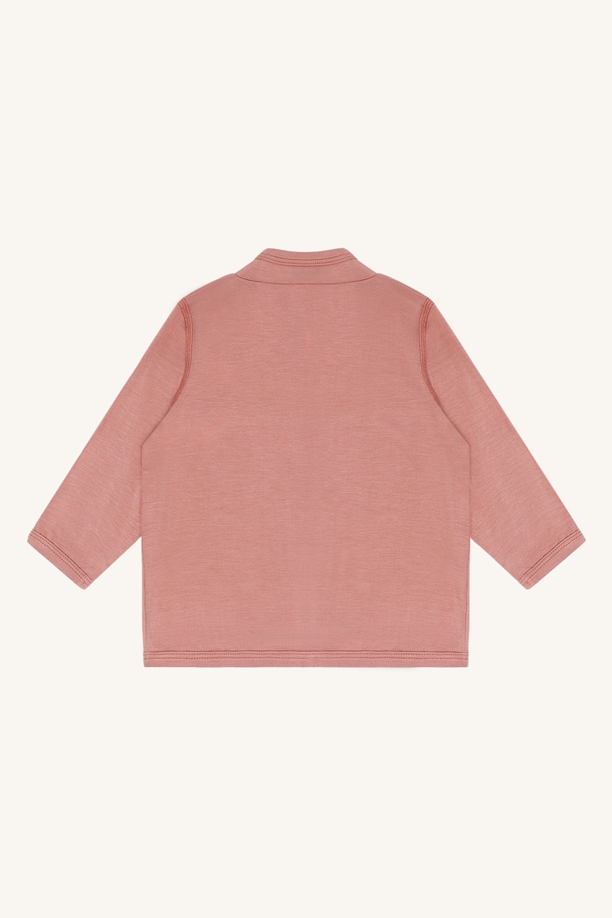 HCCurd Solid Zip Bambus Sweatshirt Old rosie - nila kids