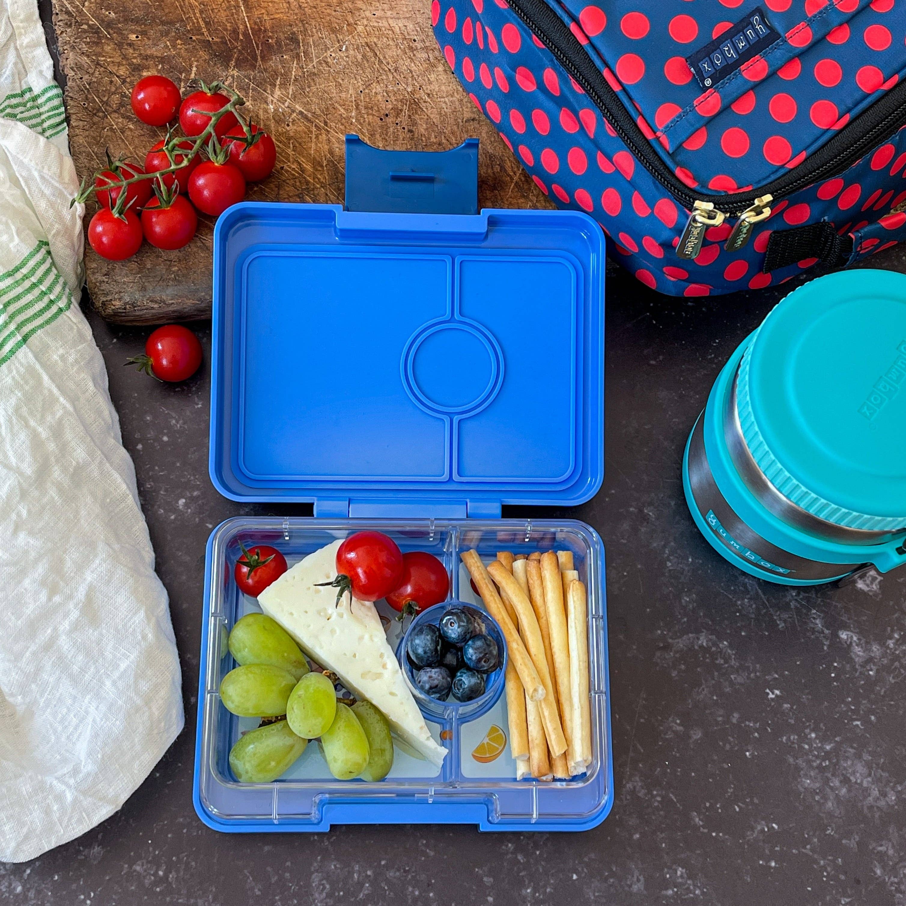 Auslaufsichere Bento-Lunchbox Surfblau Snack Grösse (Hai)