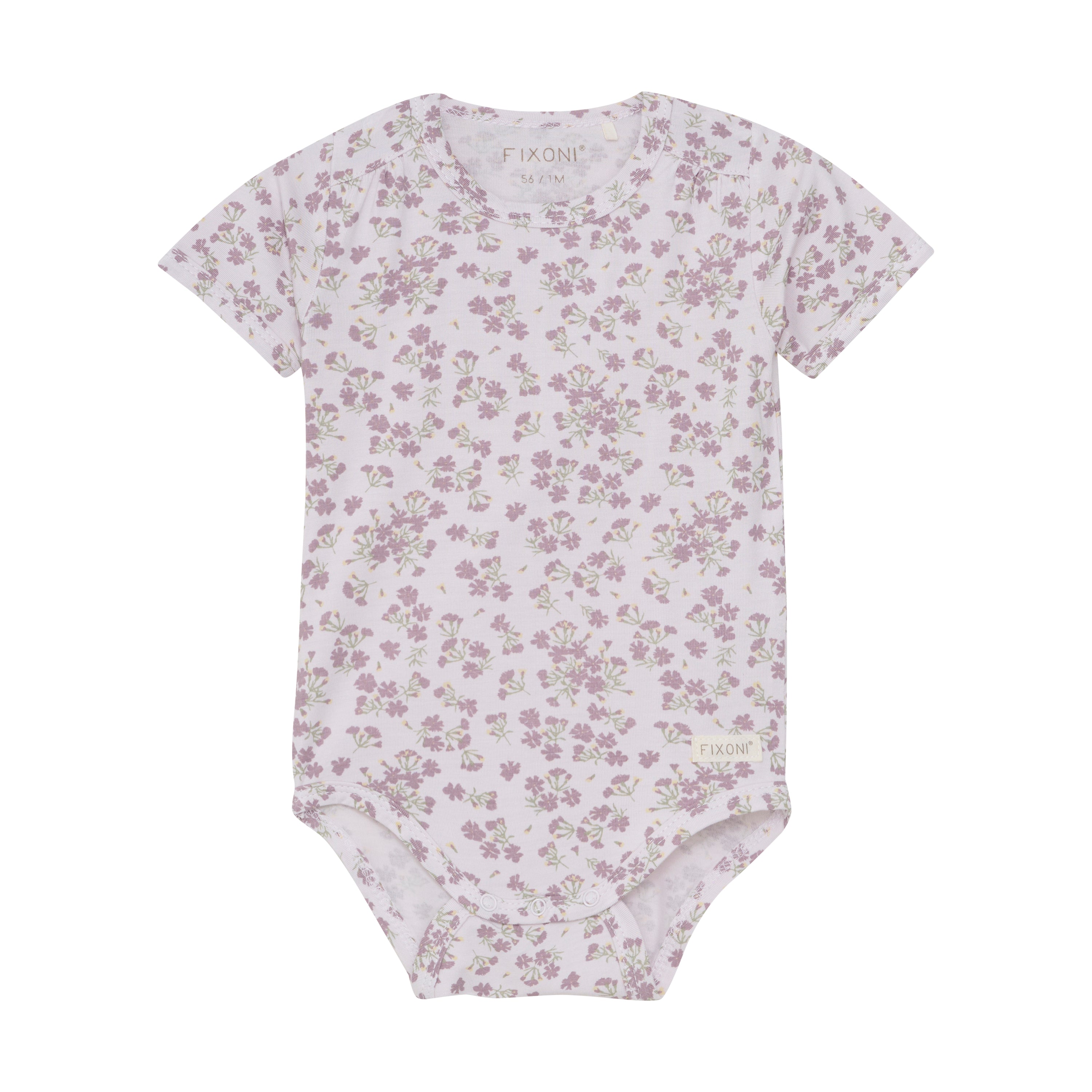 Kurzarm-Body Blumen