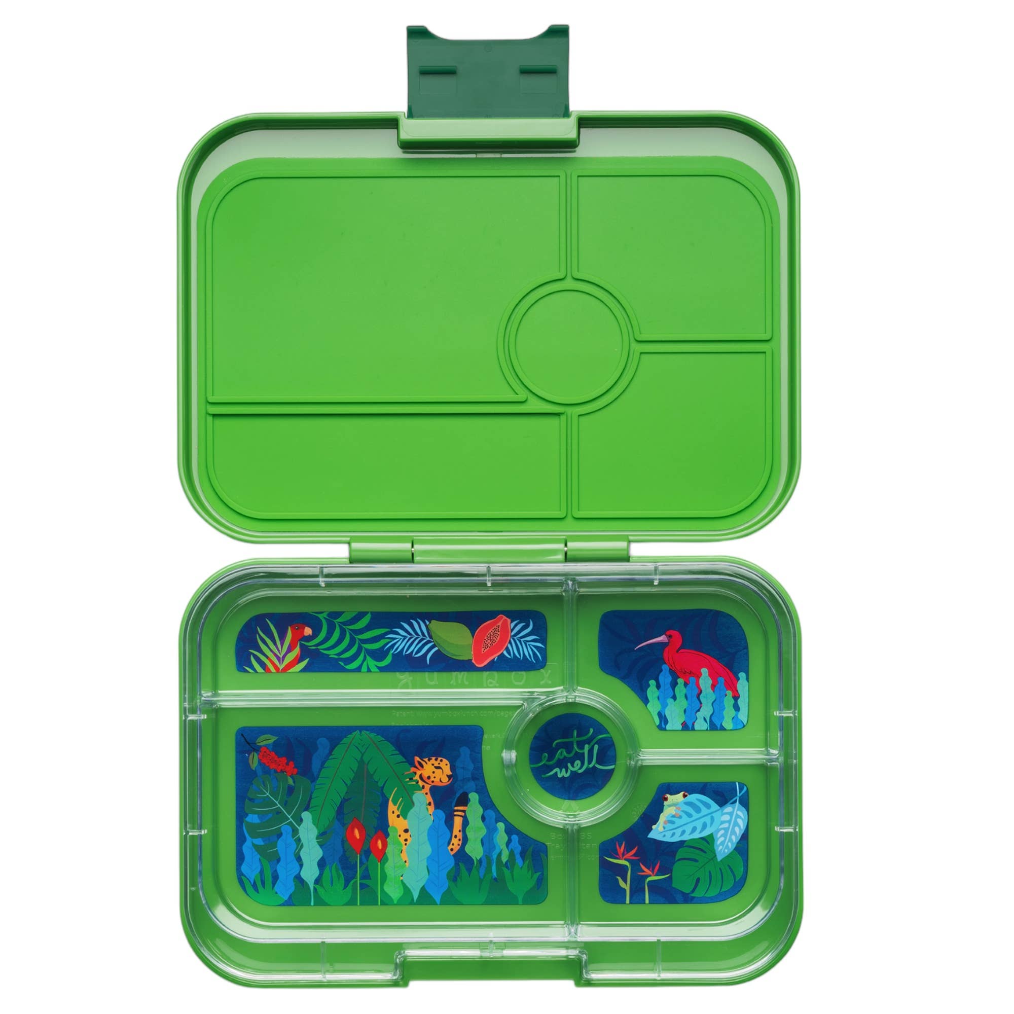 Auslaufsichere Yumbox Tapas - Jurassic Green, 5 Fächer grosse Grösse