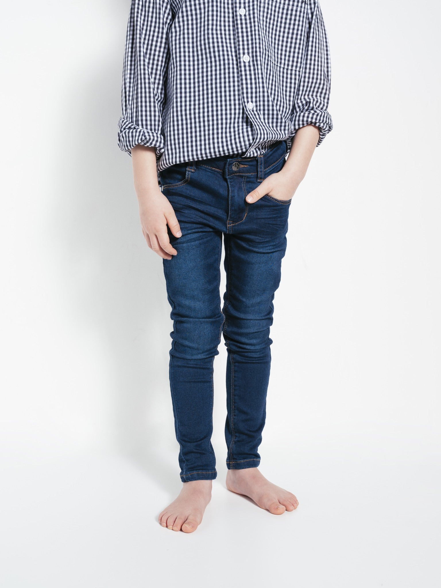 HCJosh Denim Hose Blue Denim - nila kids