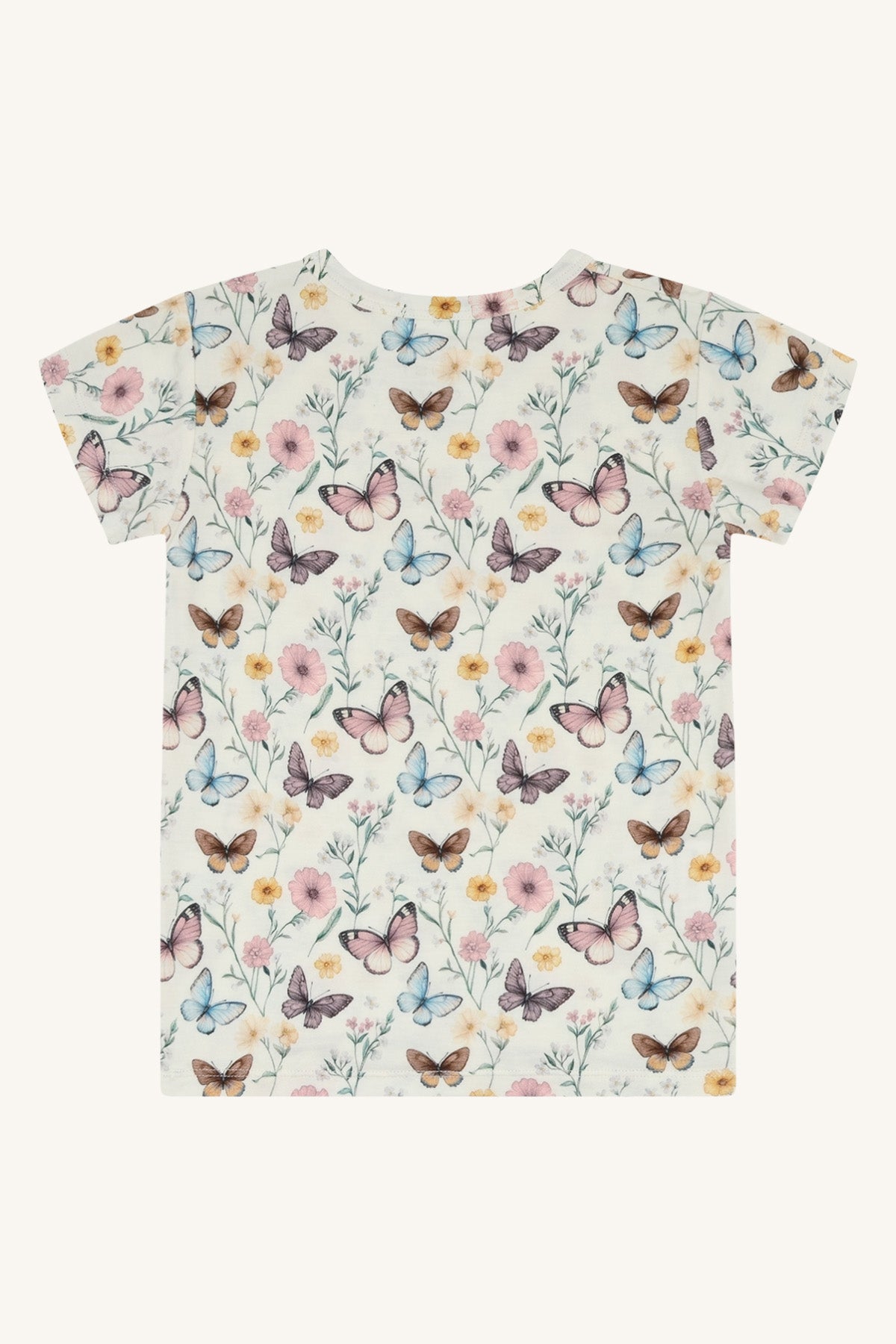 HCAustin Butterfly Bambus T-Shirt Ivory - nila kids