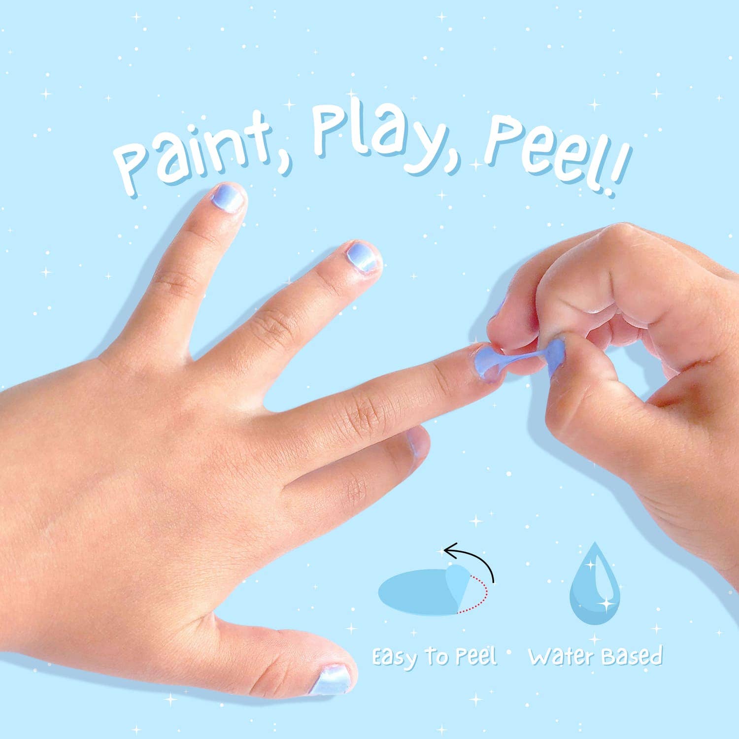 Miss Nella Kinder abziehbarer, geruchsneutraler Nagellack - nila kids