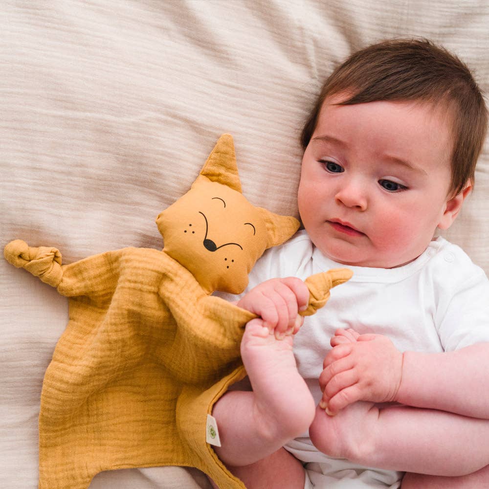 BIO Doudou Puppe für Babys in Fuchs-Design