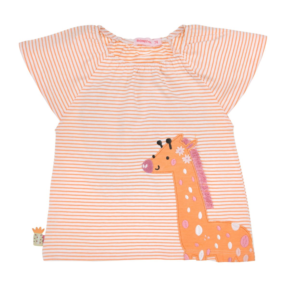 Bondi - T-Shirt geringelt Giraffe - nila kids