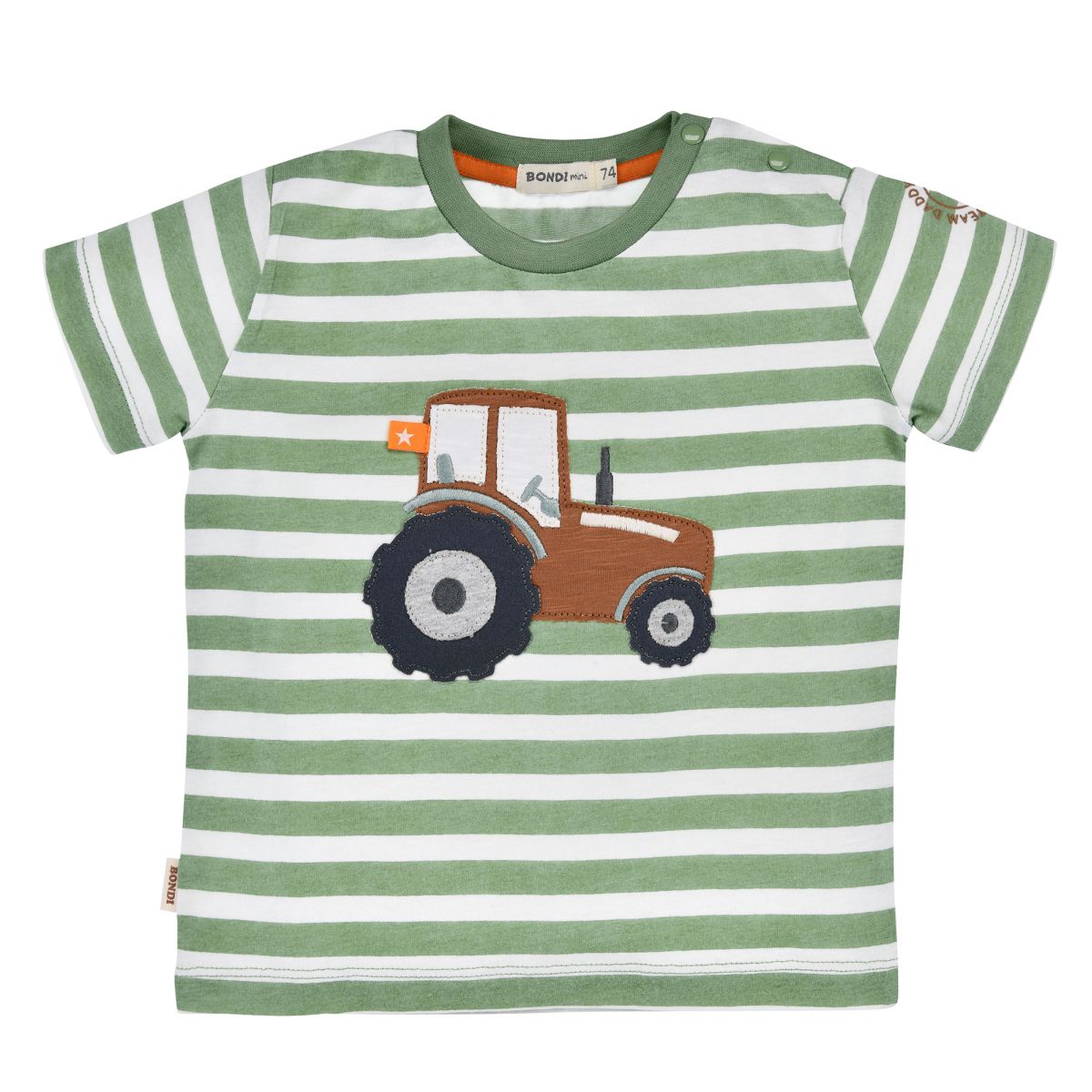 Bondi - T-Shirt geringelt Traktor - nila kids