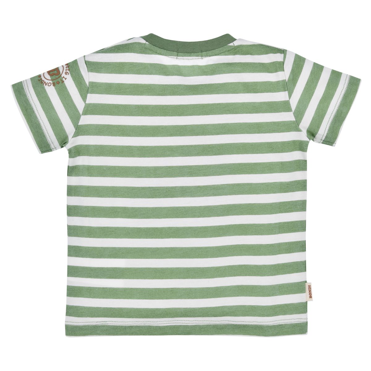 Bondi - T-Shirt geringelt Traktor - nila kids