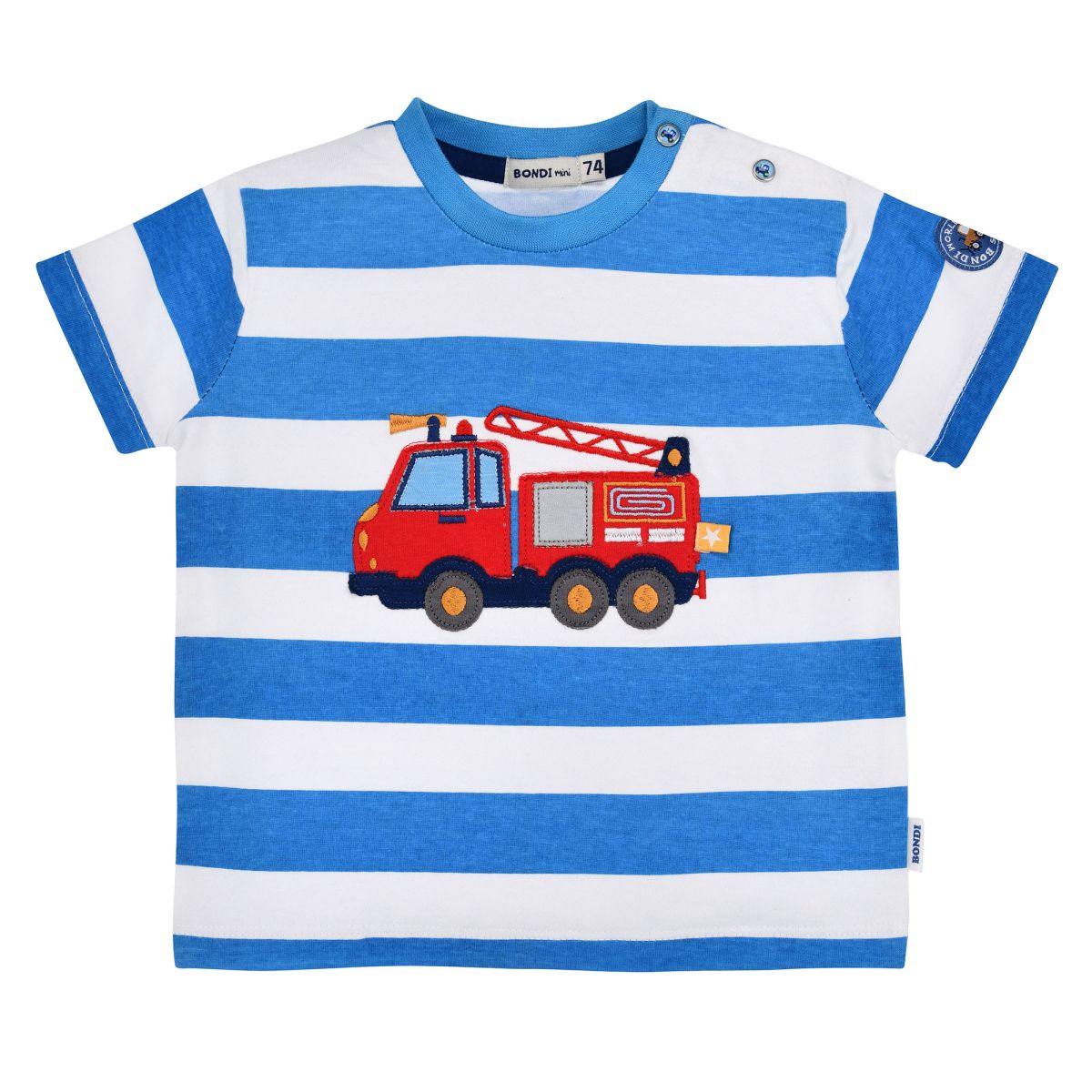 Bondi - T-Shirt geringelt Feuerwehr - nila kids