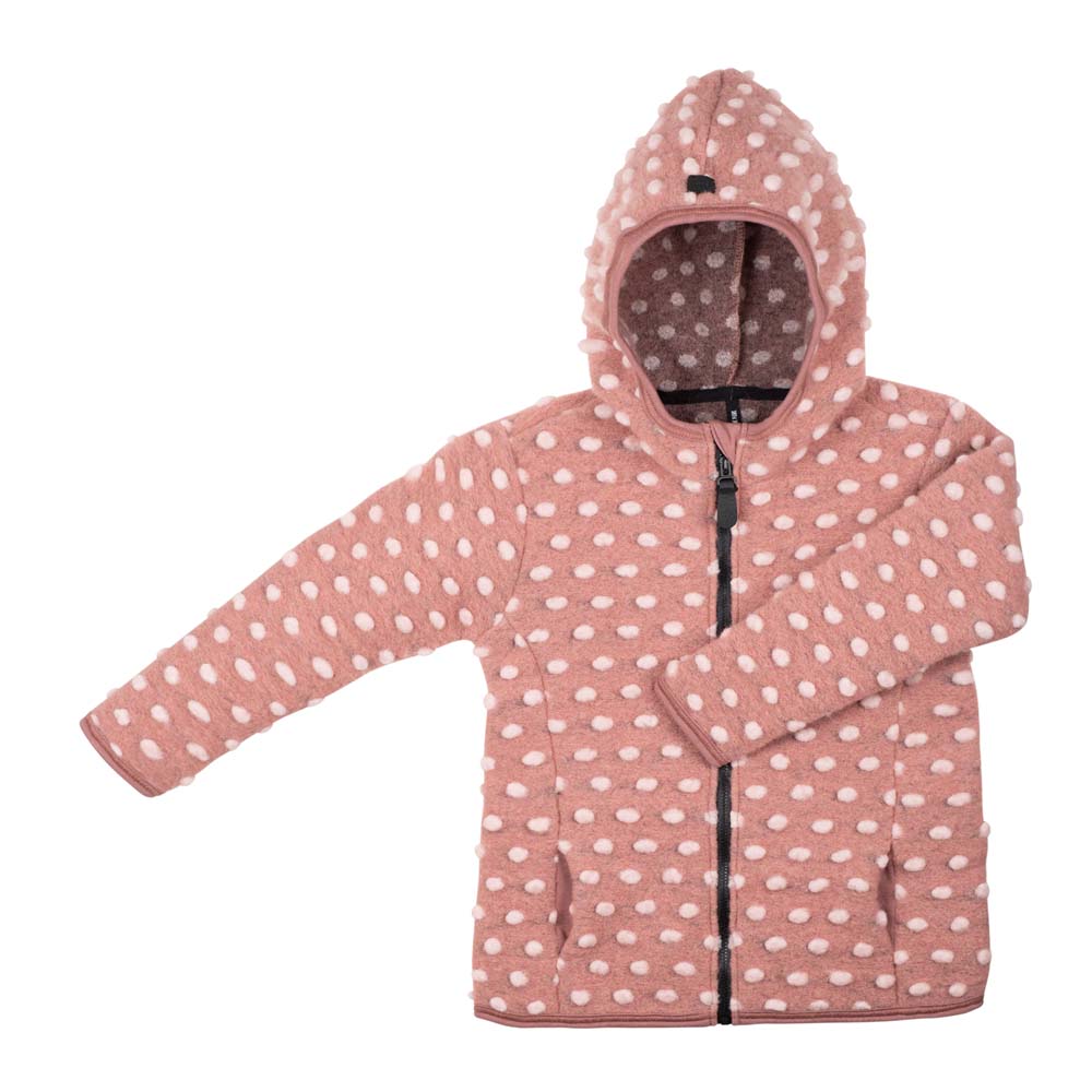 Kids-Jacke Walk Schurwolle GOTS rosa