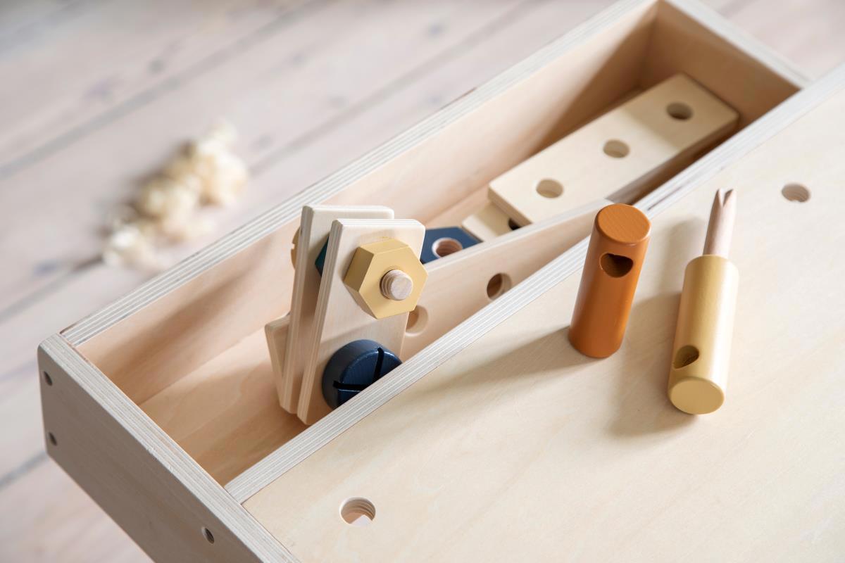 Bau-Spielset aus Holz