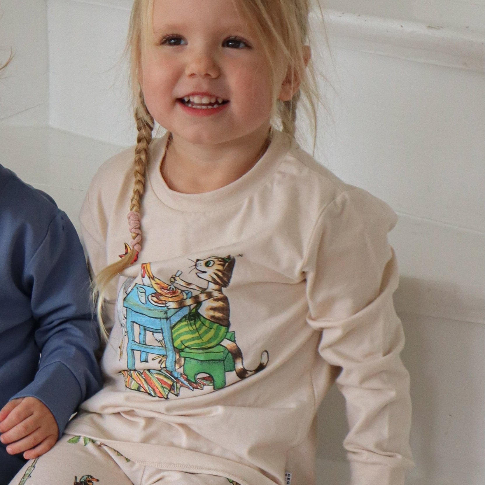 Langarmshirt Pettersson & Findus Beige - nila kids