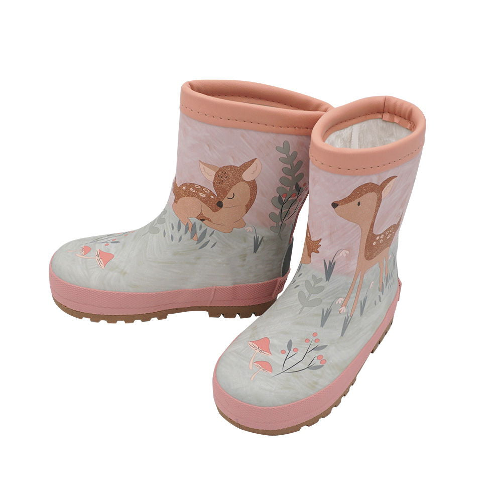 Gummistiefel Reh-Motiv aus Naturkautschuk