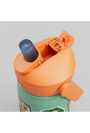Thermosflasche Thrive Flip Straw Kids Camp Badges