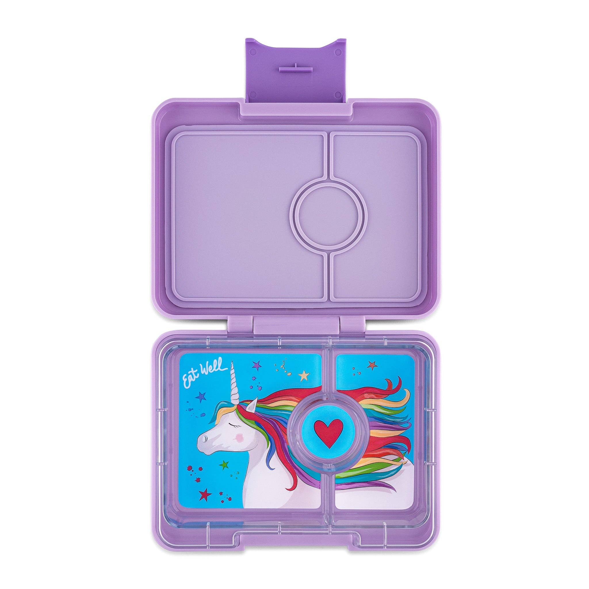 Snack-Grösse Bento-Lunchbox Lavendel Lila (Magisches Einhorn)
